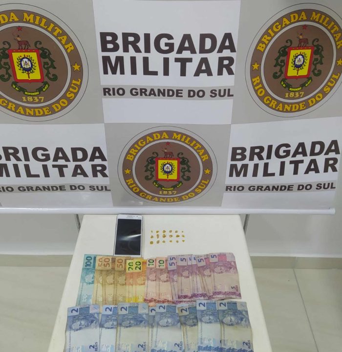 Brigada Militar de Canela detém dupla por envolvimento tráfico de