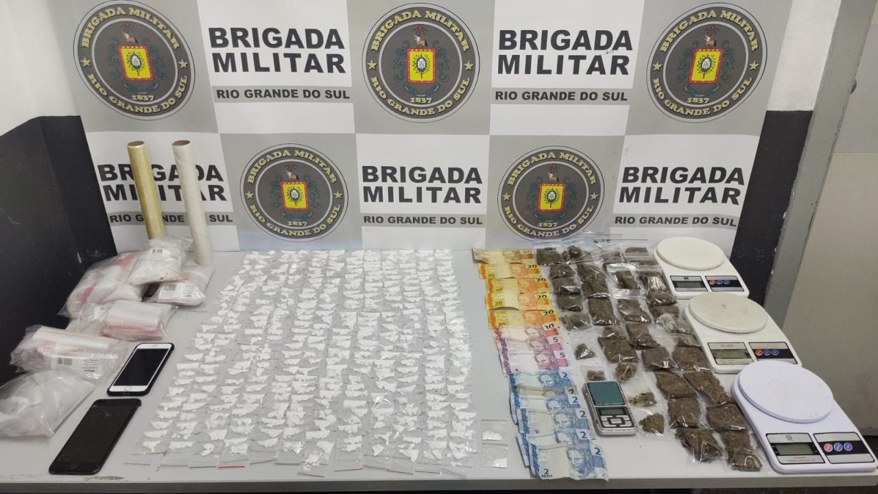 Adolescente é apreendido e mulher presa por tráfico de drogas em Caxias